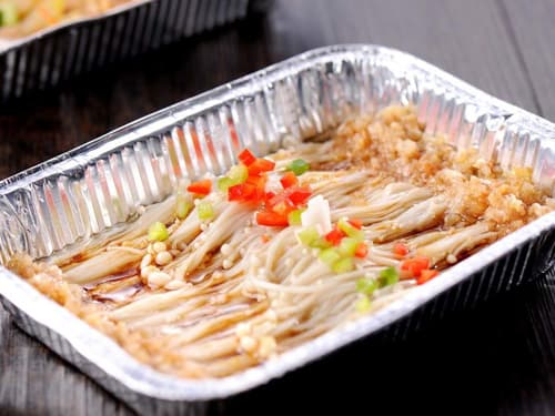 博山锡纸烤金针菇